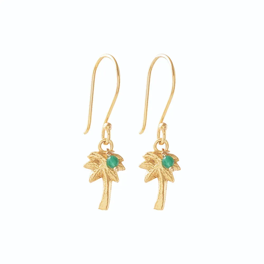 aw31168 generous aventurine earrings gold plated packshot1 a beautiful story