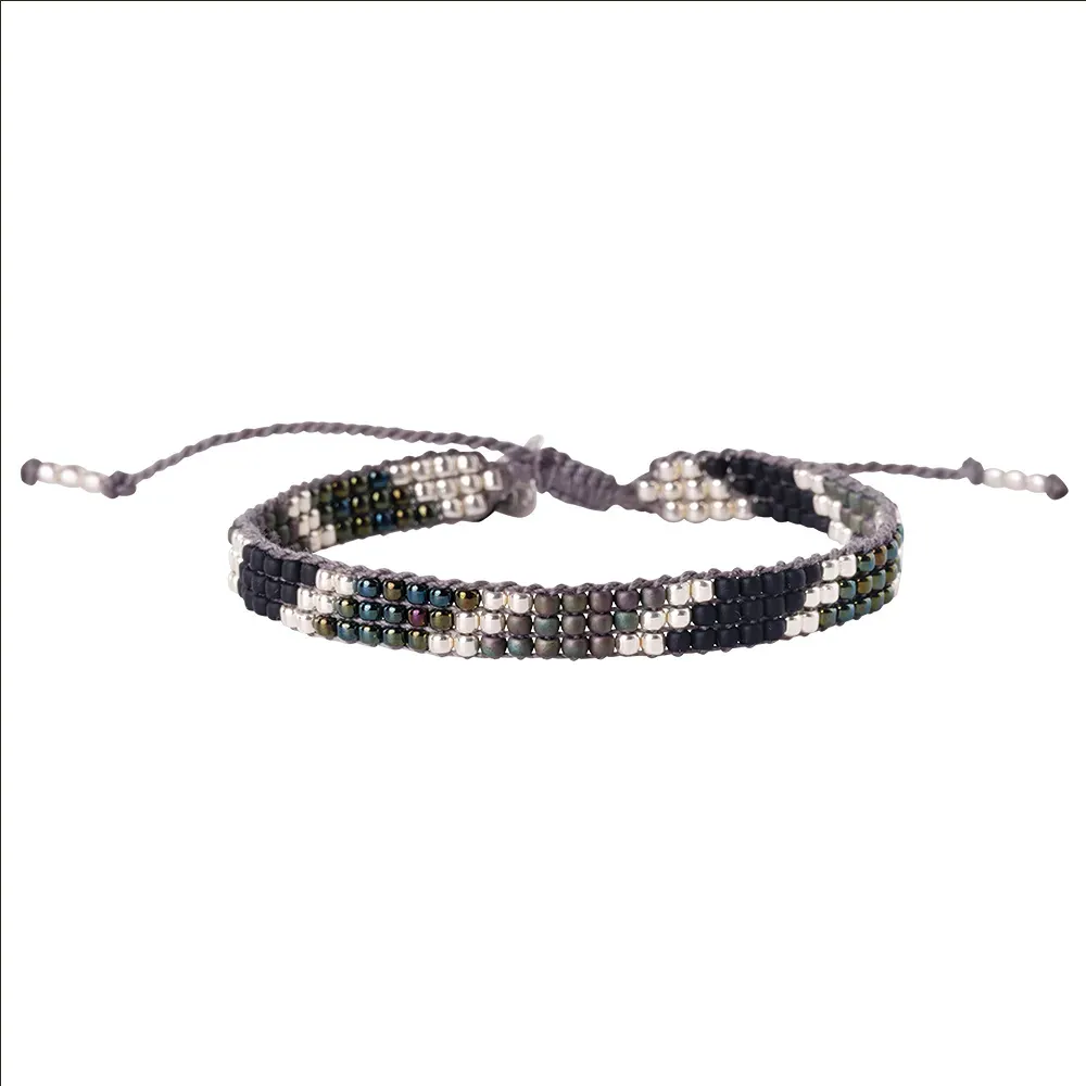 bl23203 commitment black onyx bracelet silver colored 1 a beautiful story