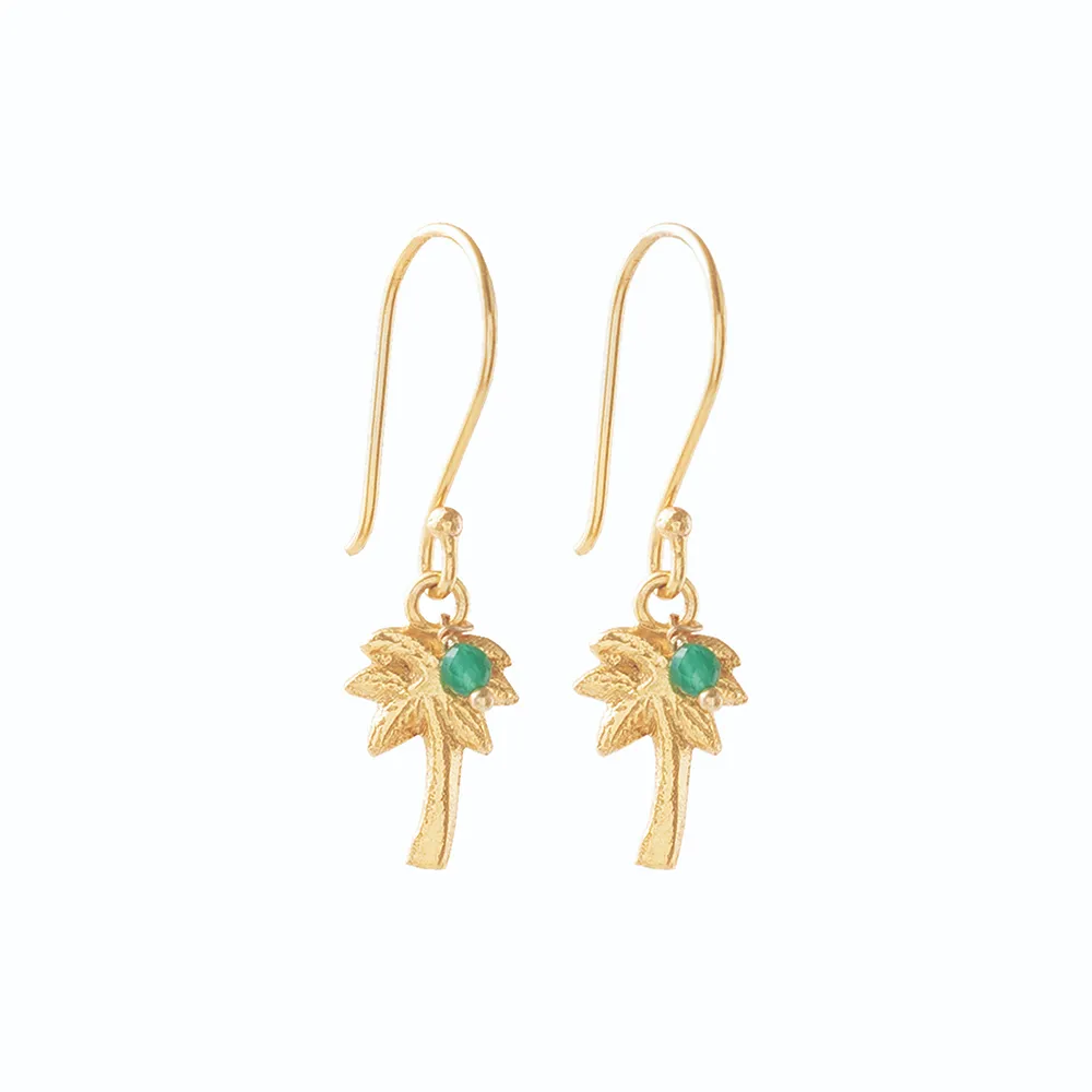 aw31168 generous aventurine earrings gold plated packshot1 a beautiful story